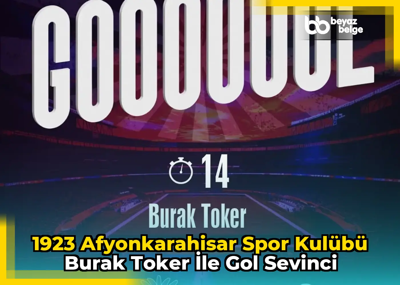 1923 Afyonkarahisar Spor Kulübü Burak Toker İle Gol Sevinci