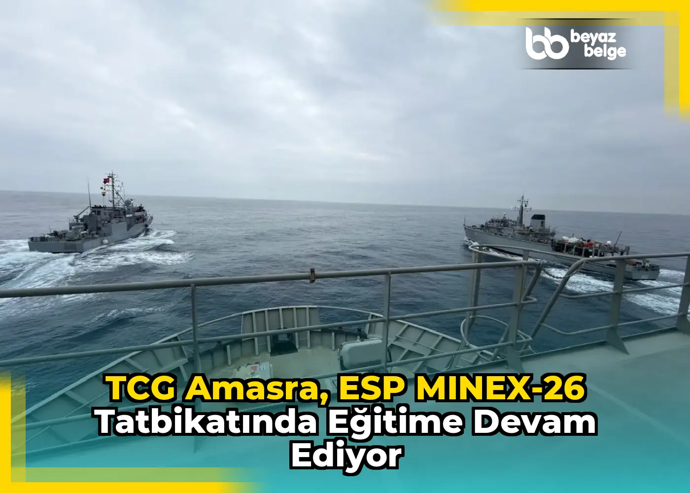TCG Amasra, ESP MINEX-26 Tatbikatında Eğitime Devam Ediyor