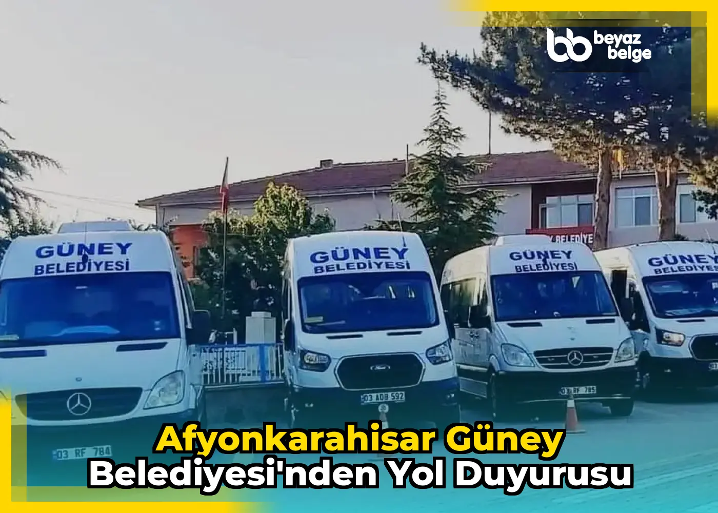 Afyonkarahisar Güney Belediyesi'nden Yol Duyurusu