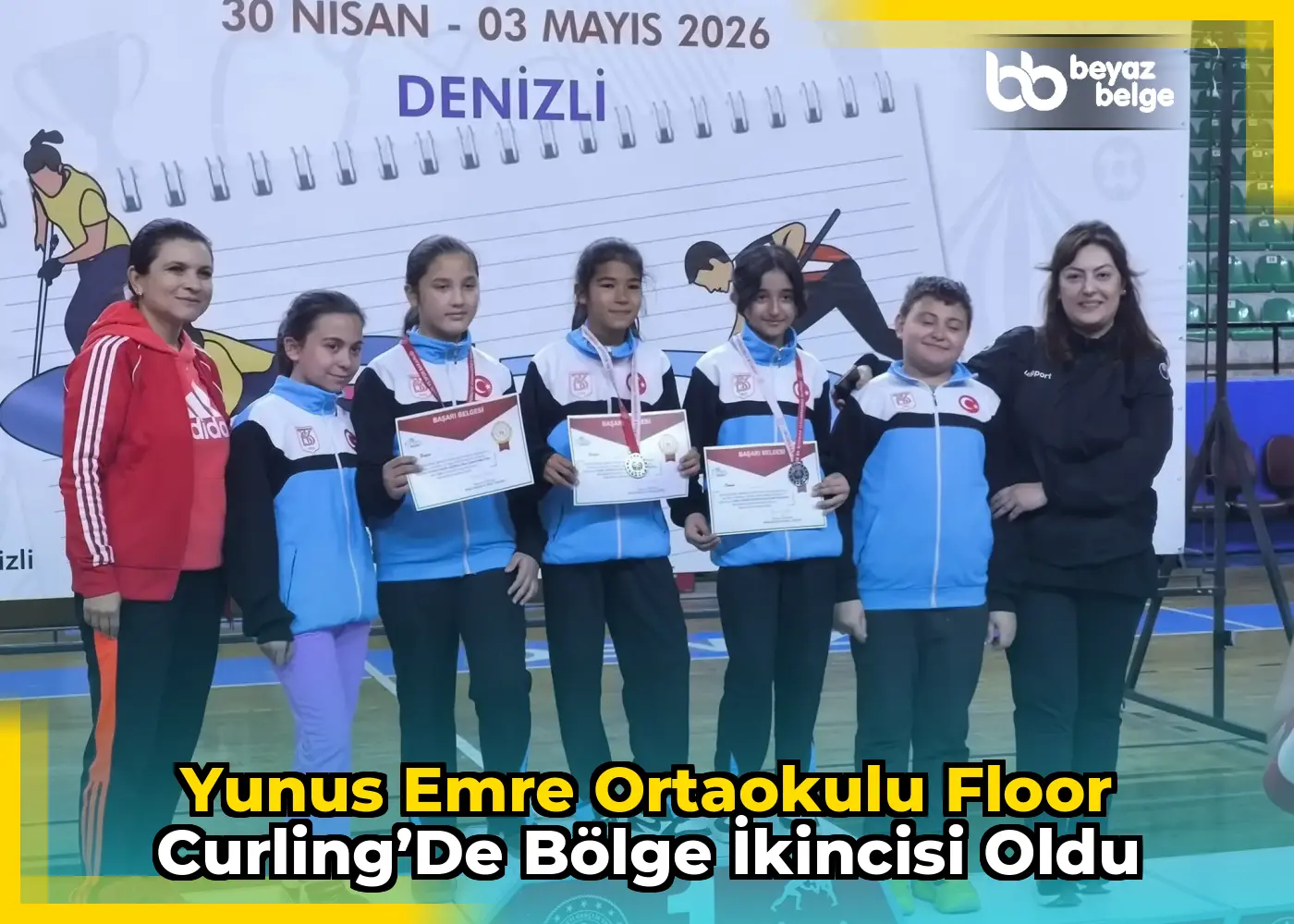 Yunus Emre Ortaokulu Floor Curling’de Bölge İkincisi Oldu