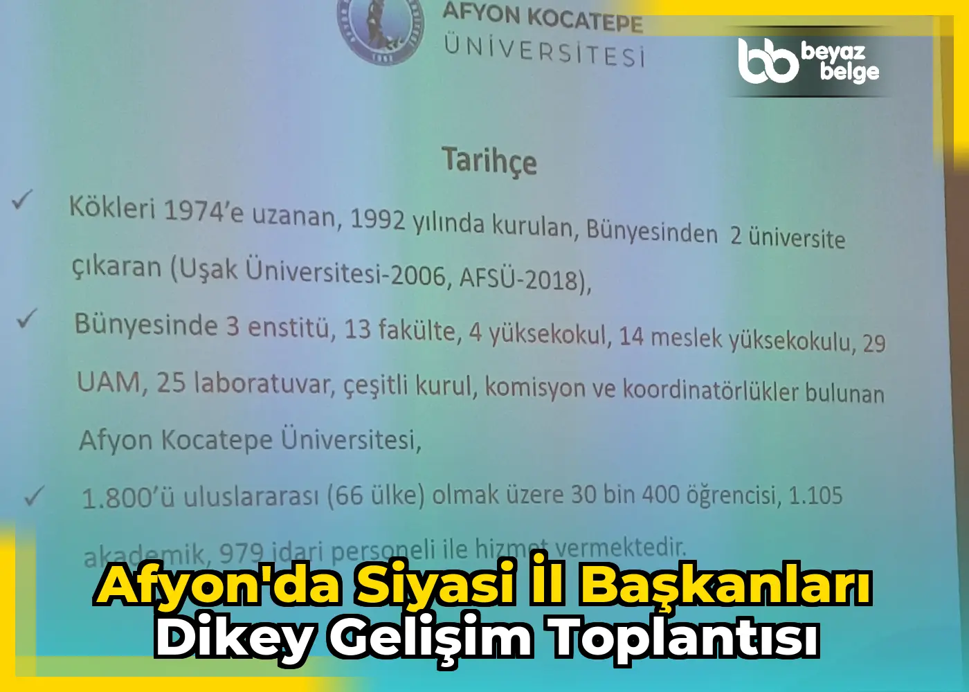 Afyon'da Siyasi İl Başkanları Dikey Gelişim Toplantısı