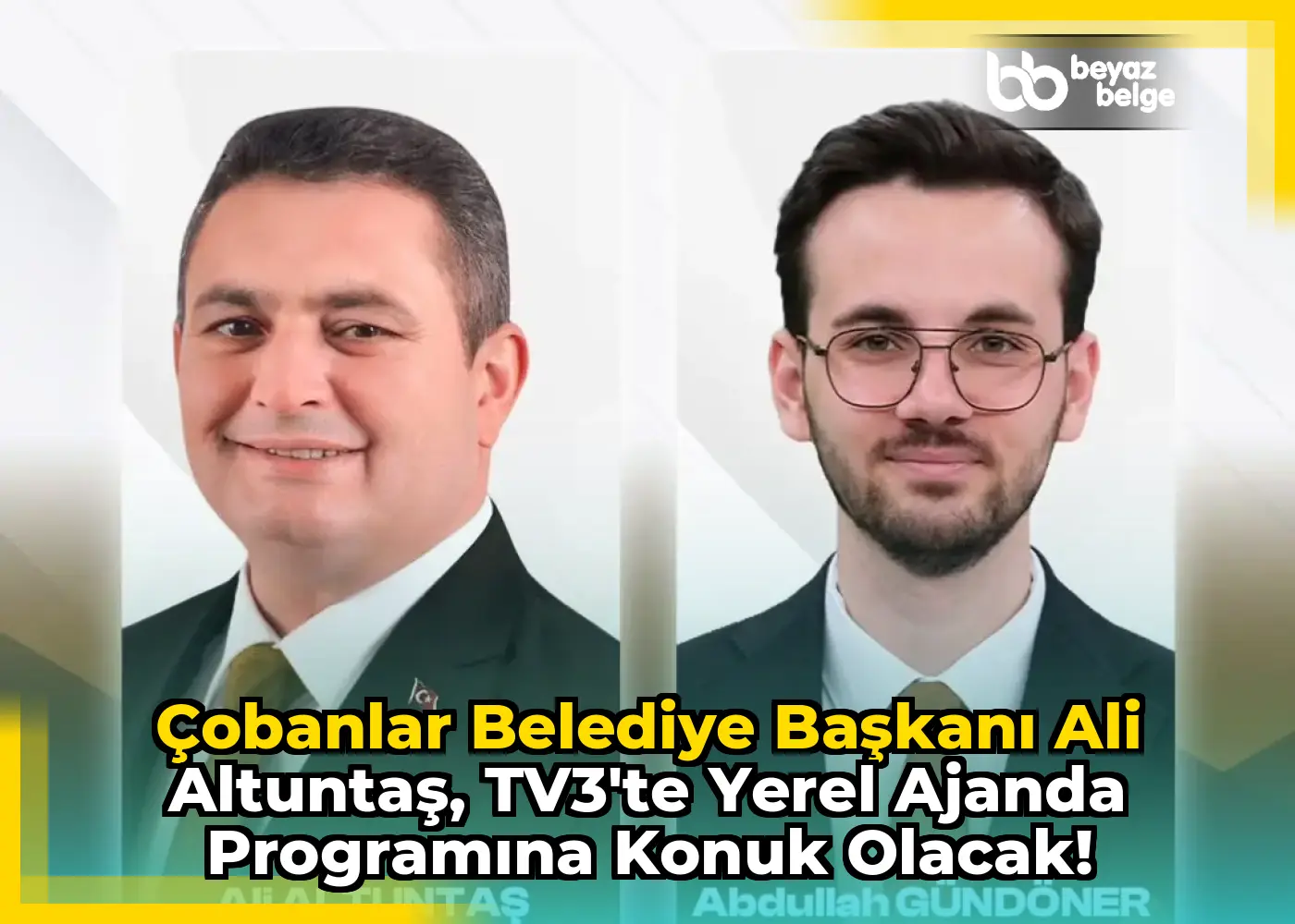 Çobanlar Belediye Başkanı Ali Altuntaş, TV3'te Yerel Ajanda Programına Konuk Olacak!