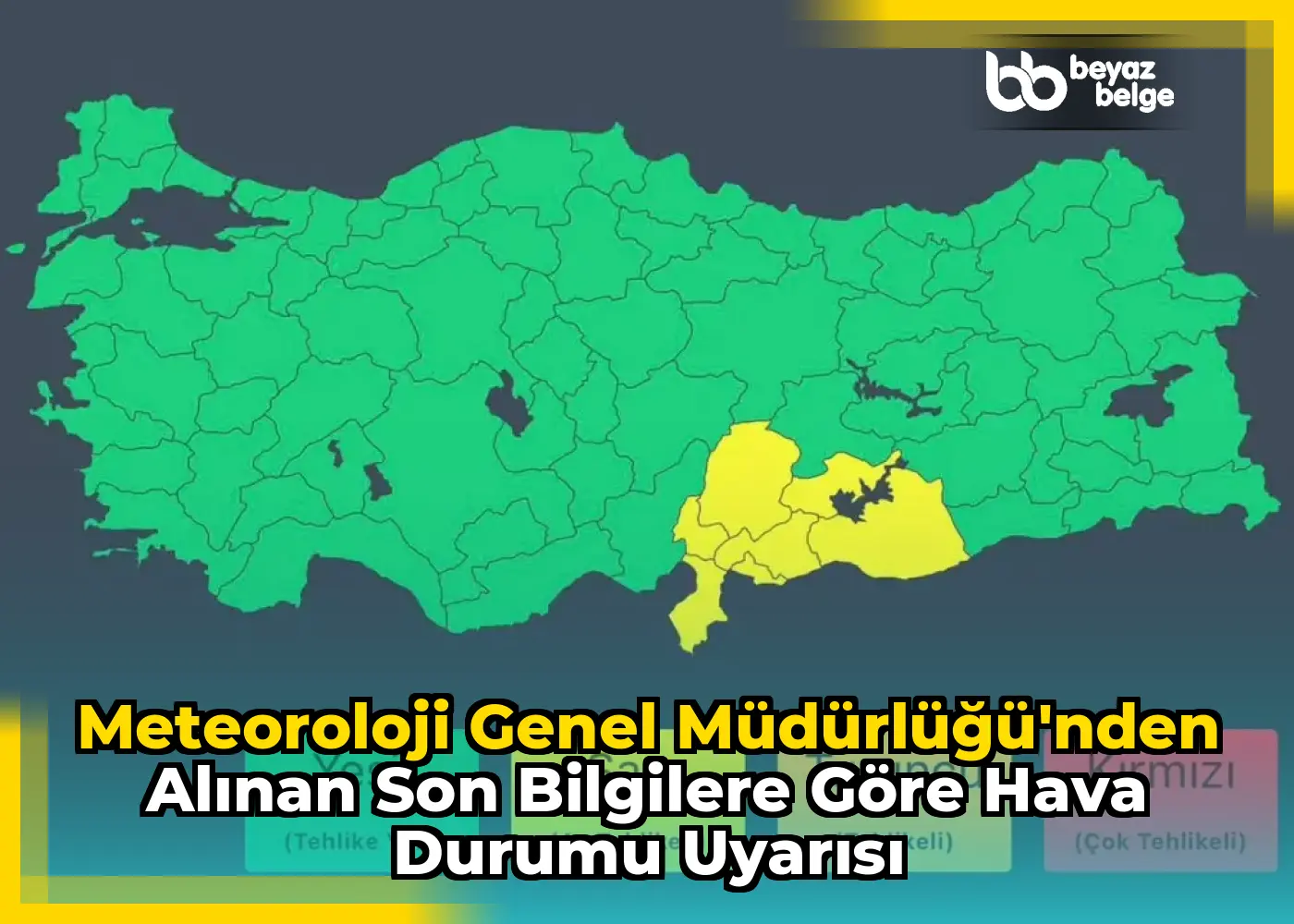 Meteoroloji Genel Müdürlüğü'nden Alınan Son Bilgilere Göre Hava Durumu Uyarısı