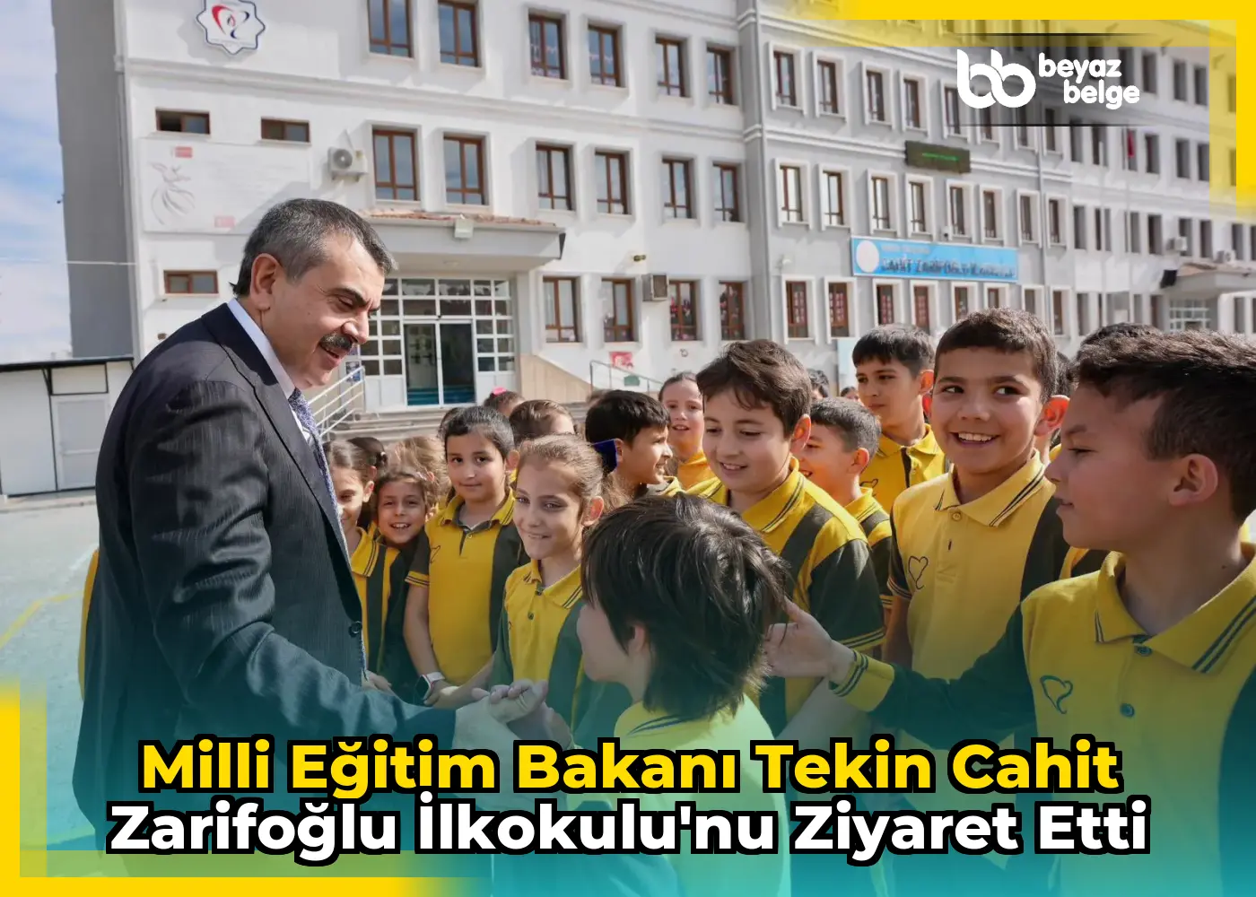 Milli Eğitim Bakanı Tekin Cahit Zarifoğlu İlkokulu'nu ziyaret etti