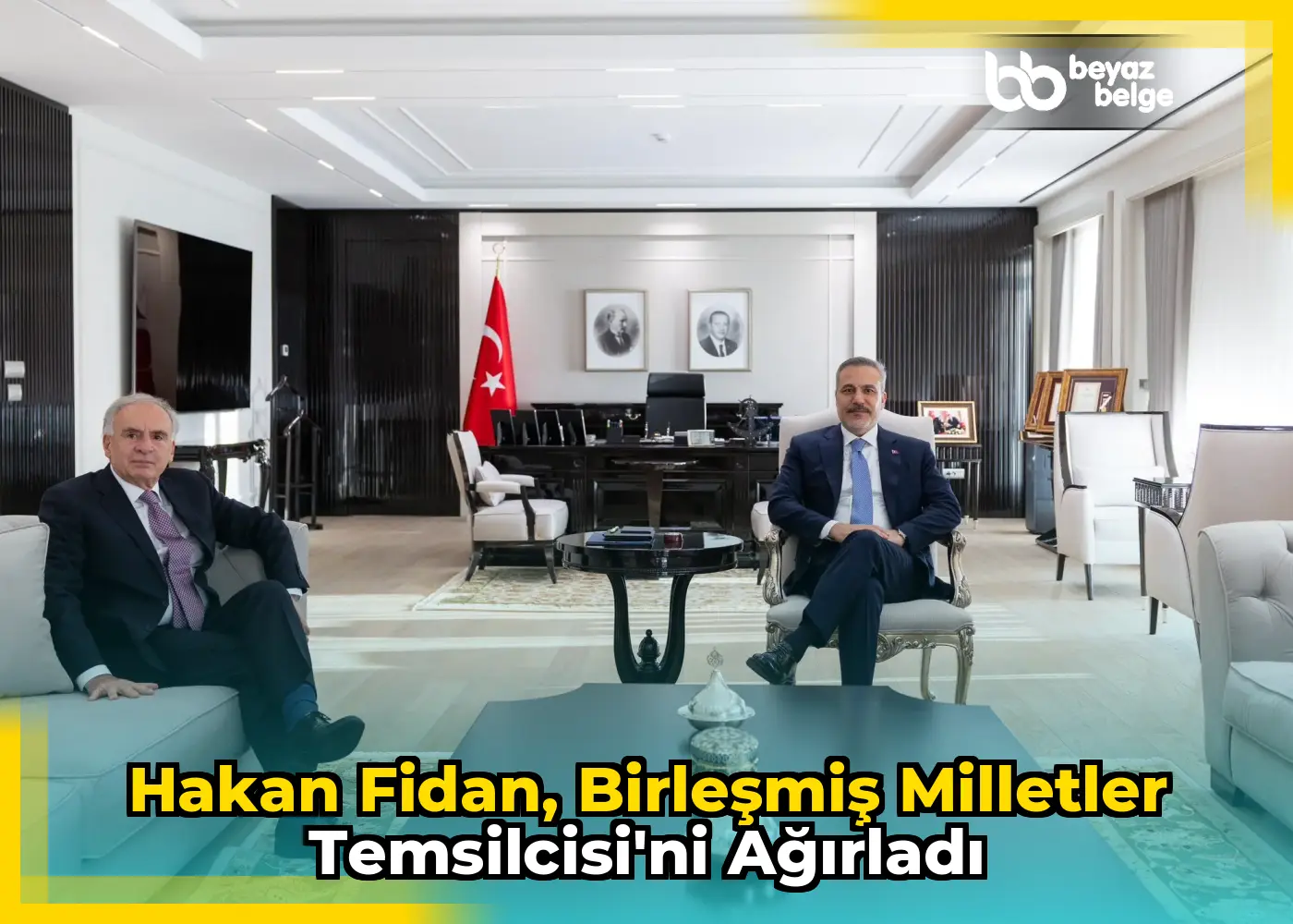 Hakan Fidan, Birleşmiş Milletler Temsilcisi'ni Ağırladı