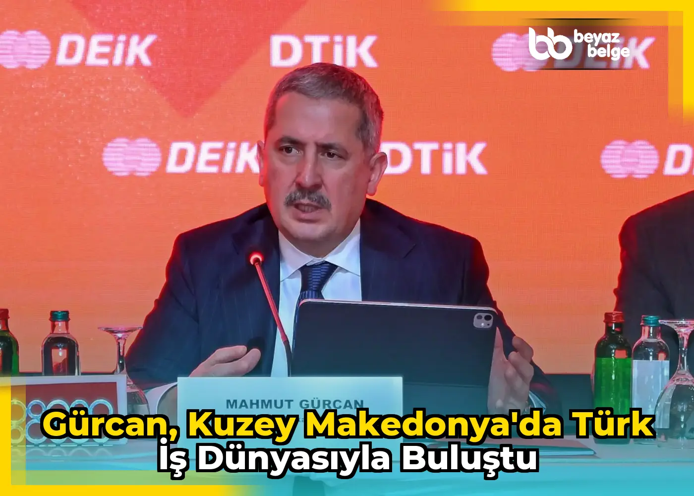 Gürcan, Kuzey Makedonya'da Türk İş Dünyasıyla Buluştu
