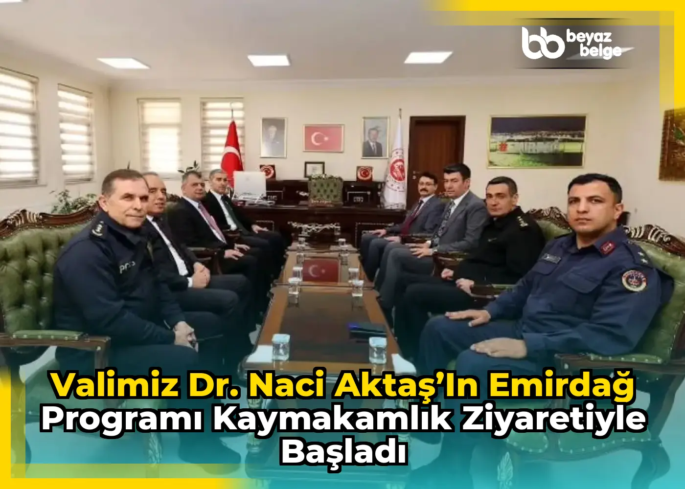 Valimiz Dr. Naci Aktaş’ın Emirdağ Programı Kaymakamlık Ziyaretiyle Başladı