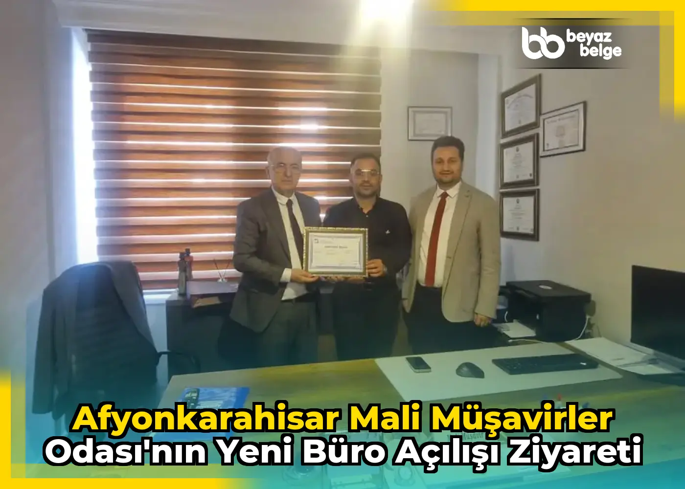 Afyonkarahisar Mali Müşavirler Odası'nın Yeni Büro Açılışı Ziyareti