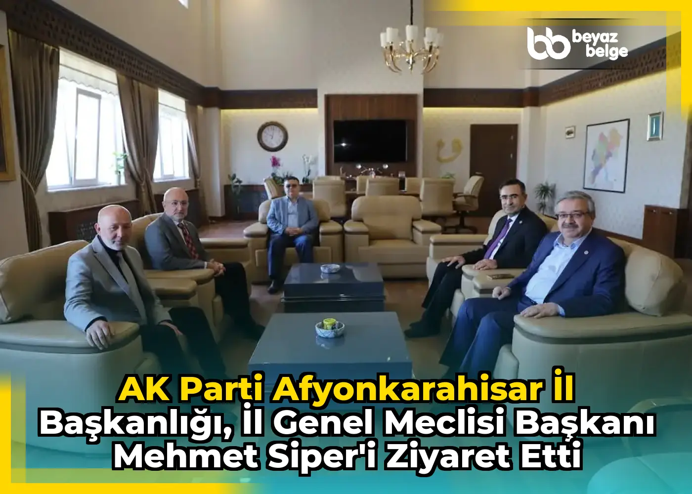 AK Parti Afyonkarahisar İl Başkanlığı, İl Genel Meclisi Başkanı Mehmet Siper'i Ziyaret Etti