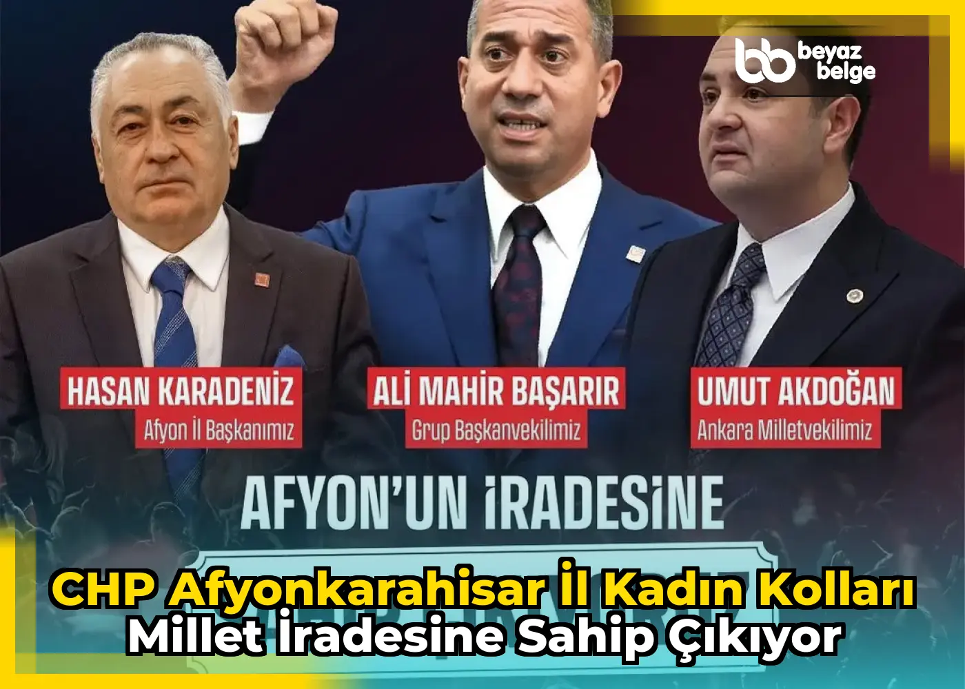 CHP Afyonkarahisar İl Kadın Kolları Millet İradesine Sahip Çıkıyor