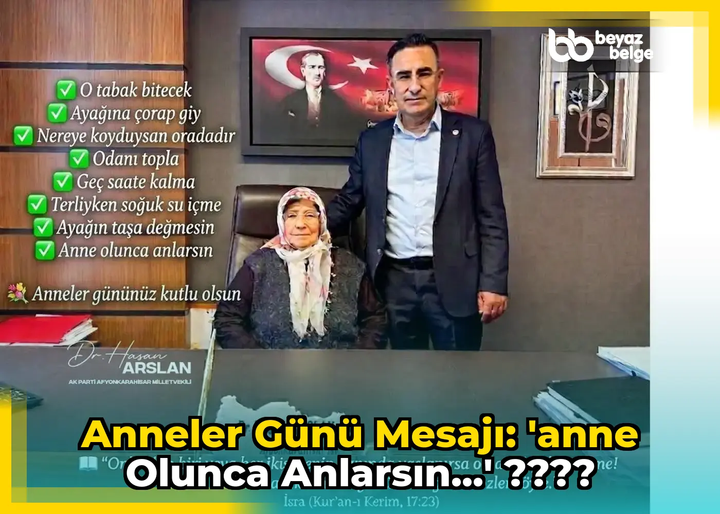 Anneler Günü Mesajı: 'Anne olunca anlarsın...' ????