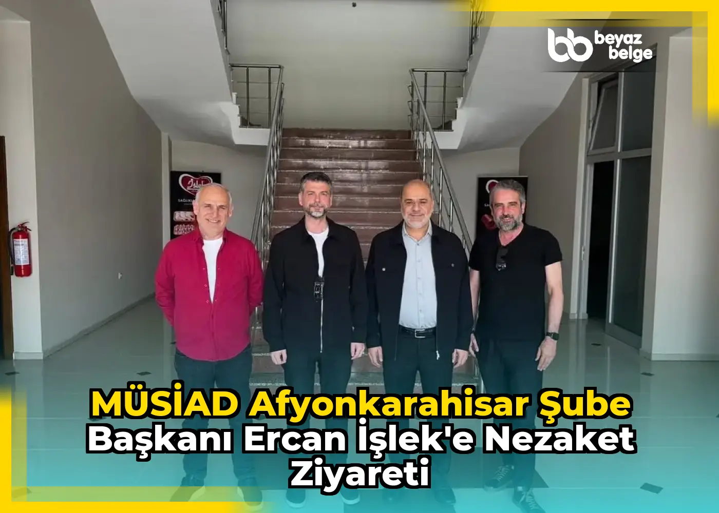 MÜSİAD AFYONKARAHİSAR Şube Başkanı Ercan İşlek'e Nezaket Ziyareti