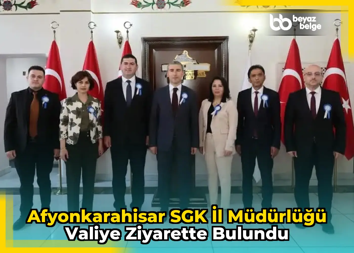 Afyonkarahisar SGK İl Müdürlüğü Valiye Ziyarette Bulundu