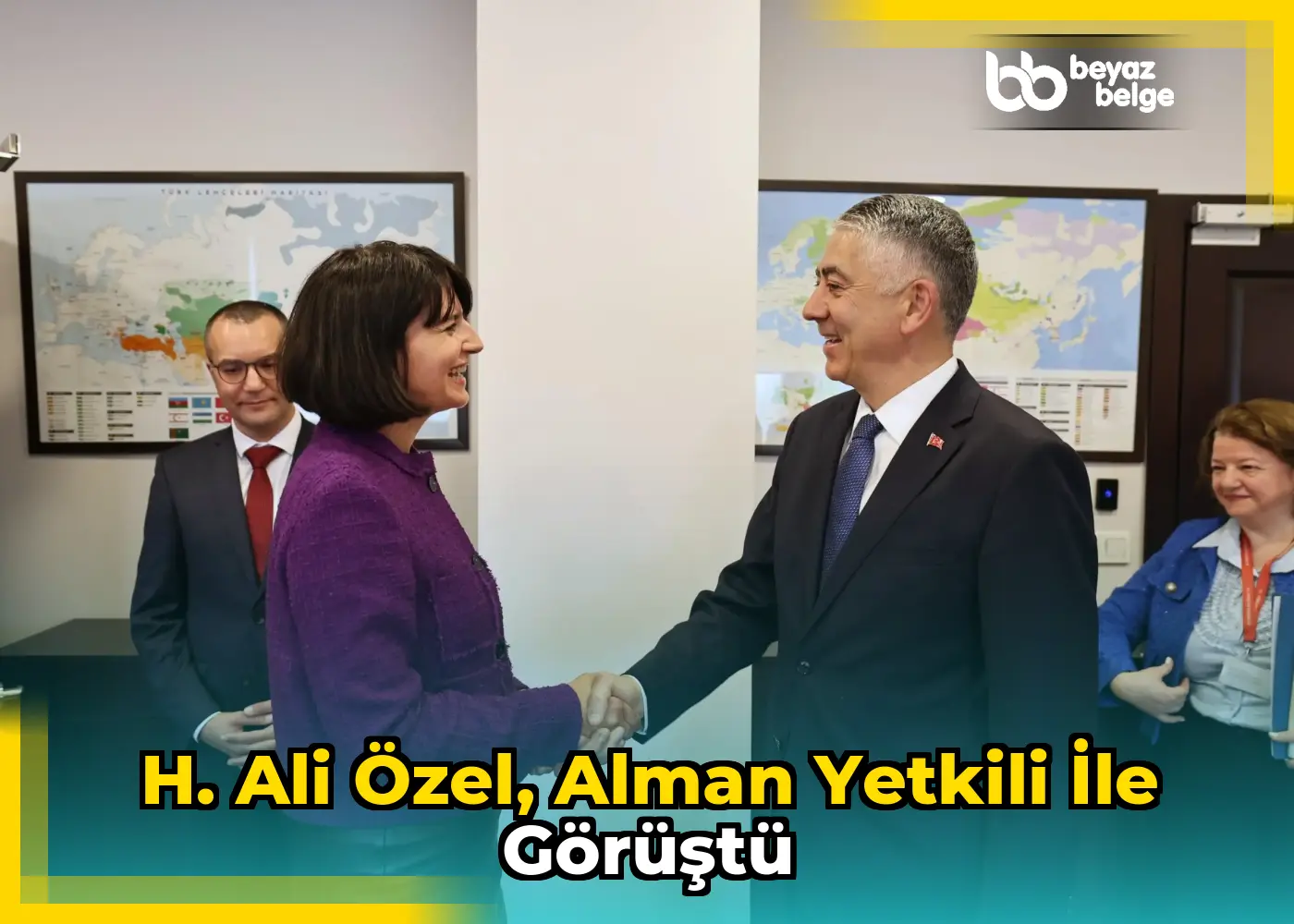 H. Ali Özel, Alman yetkili ile görüştü