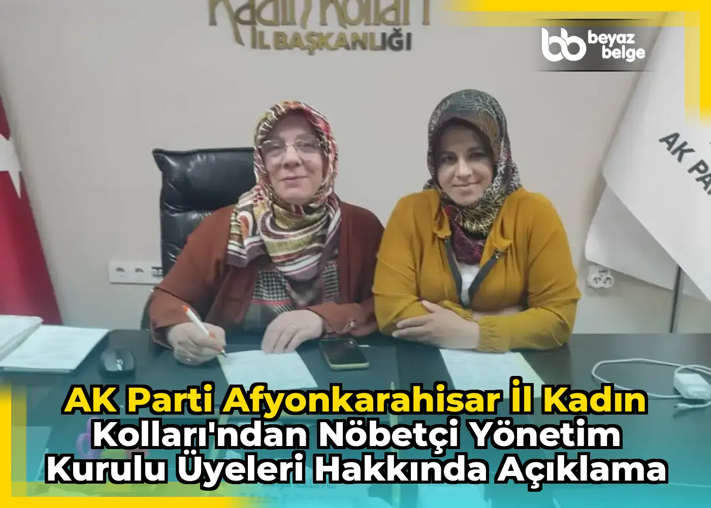 AK Parti Afyonkarahisar İl Kadın Kolları'ndan Nöbetçi Yönetim Kurulu Üyeleri Hakkında Açıklama