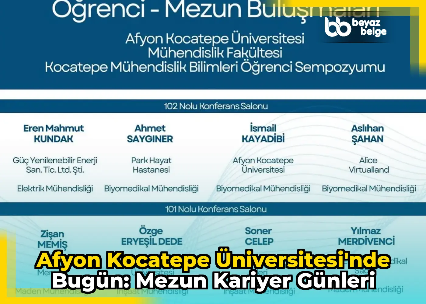 Afyon Kocatepe Üniversitesi'nde Bugün: Mezun Kariyer Günleri