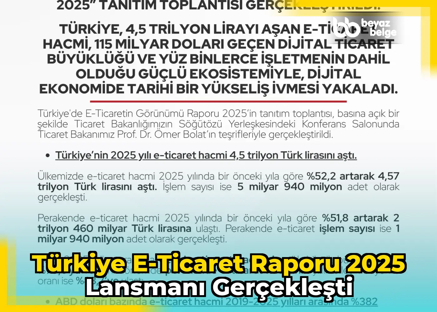 Türkiye E-Ticaret Raporu 2025 Lansmanı Gerçekleşti