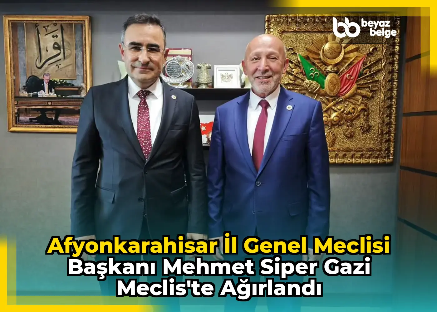 Afyonkarahisar İl Genel Meclisi Başkanı Mehmet Siper Gazi Meclis'te Ağırlandı