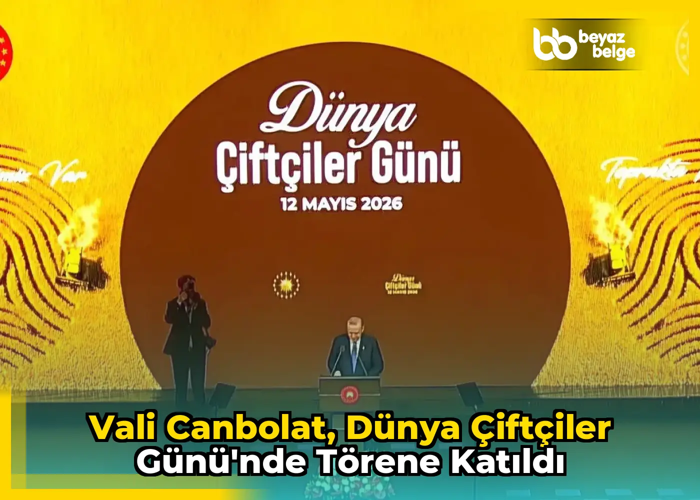 Vali Canbolat, Dünya Çiftçiler Günü'nde törene katıldı