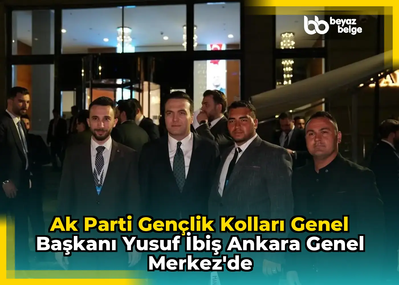 Ak Parti Gençlik Kolları Genel Başkanı Yusuf İbiş Ankara Genel Merkez'de