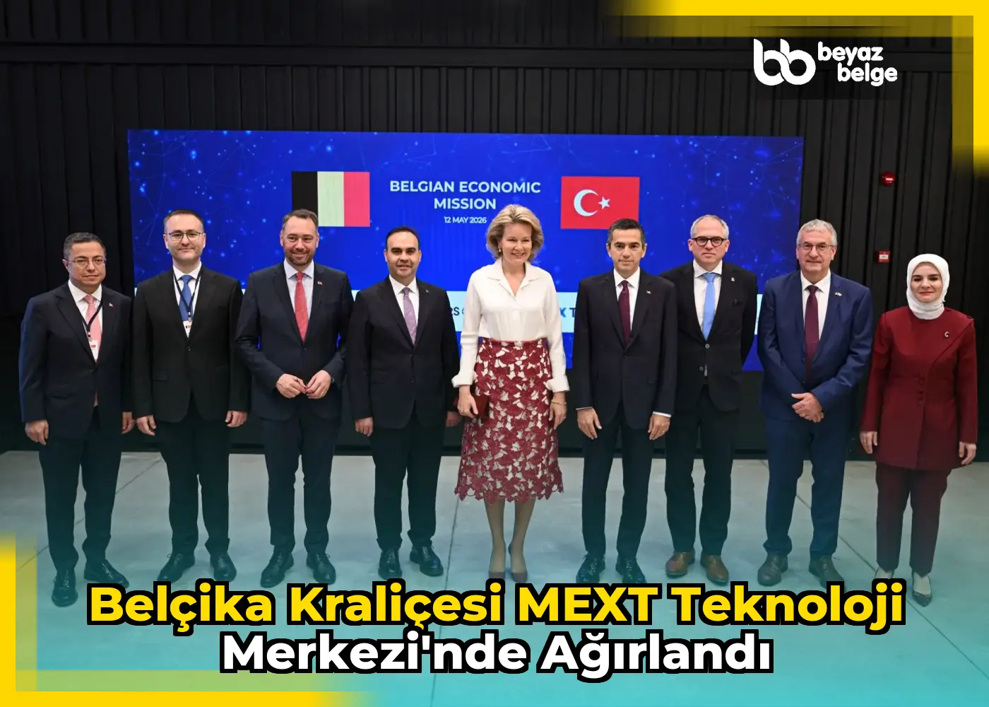 Belçika Kraliçesi MEXT Teknoloji Merkezi'nde ağırlandı