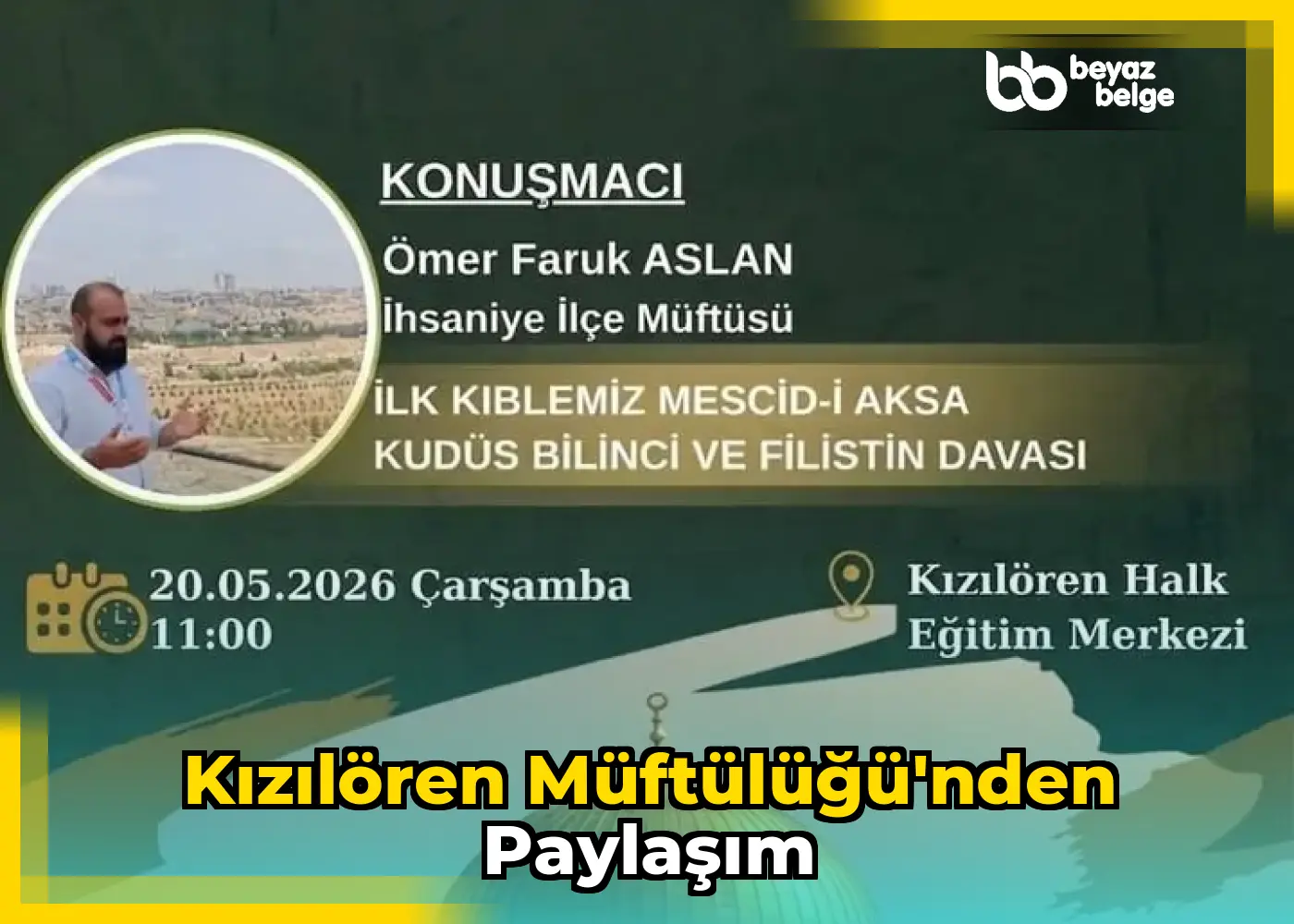 Kızılören Müftülüğü'nden Paylaşım