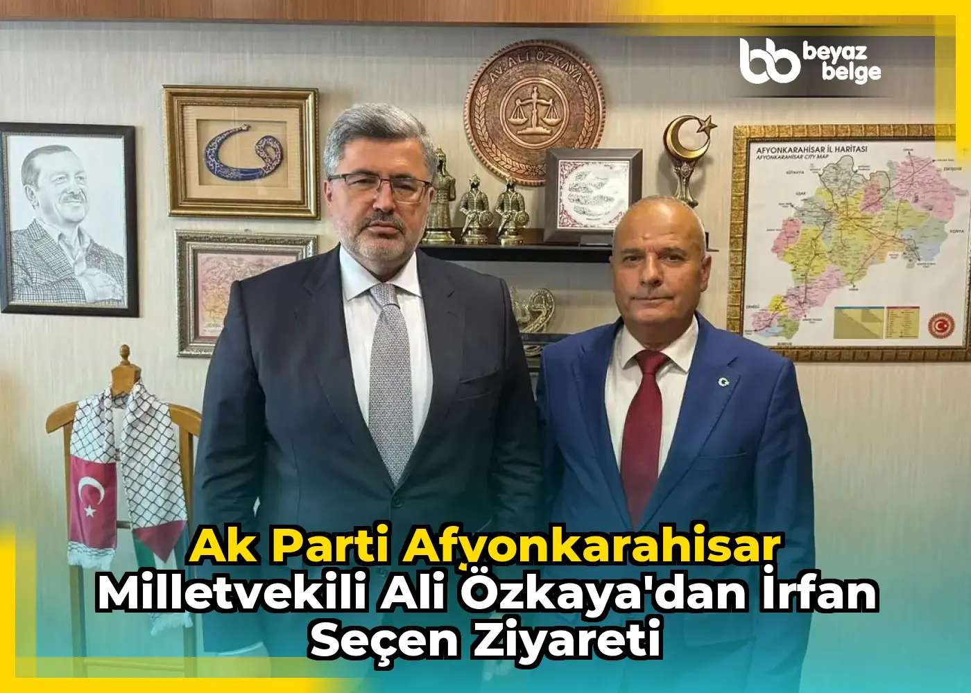Ak Parti Afyonkarahisar Milletvekili Ali Özkaya'dan İrfan Seçen Ziyareti