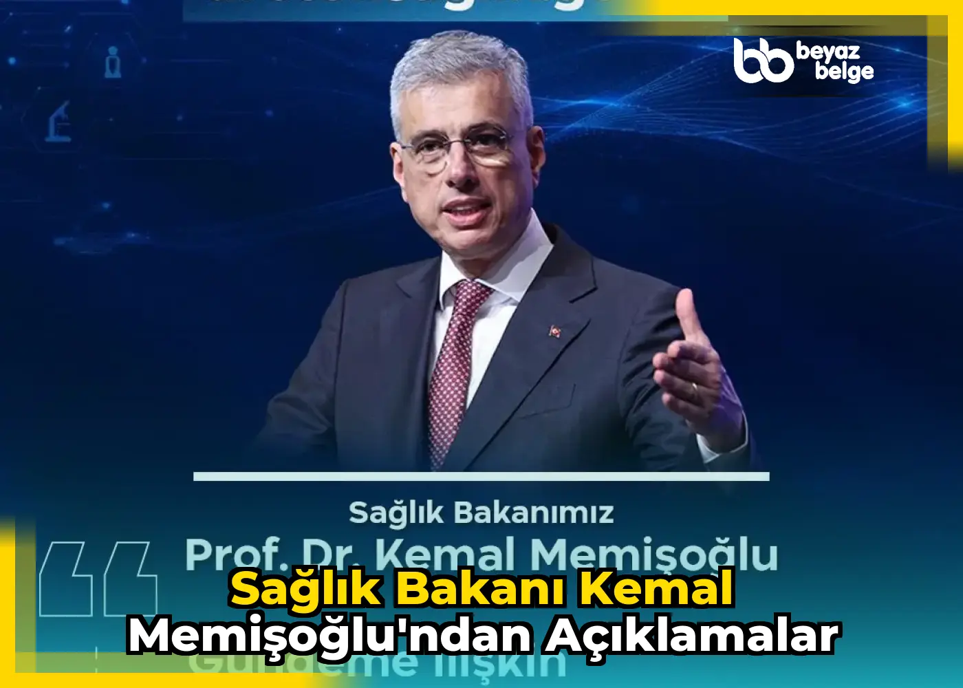Sağlık Bakanı Kemal Memişoğlu'ndan açıklamalar