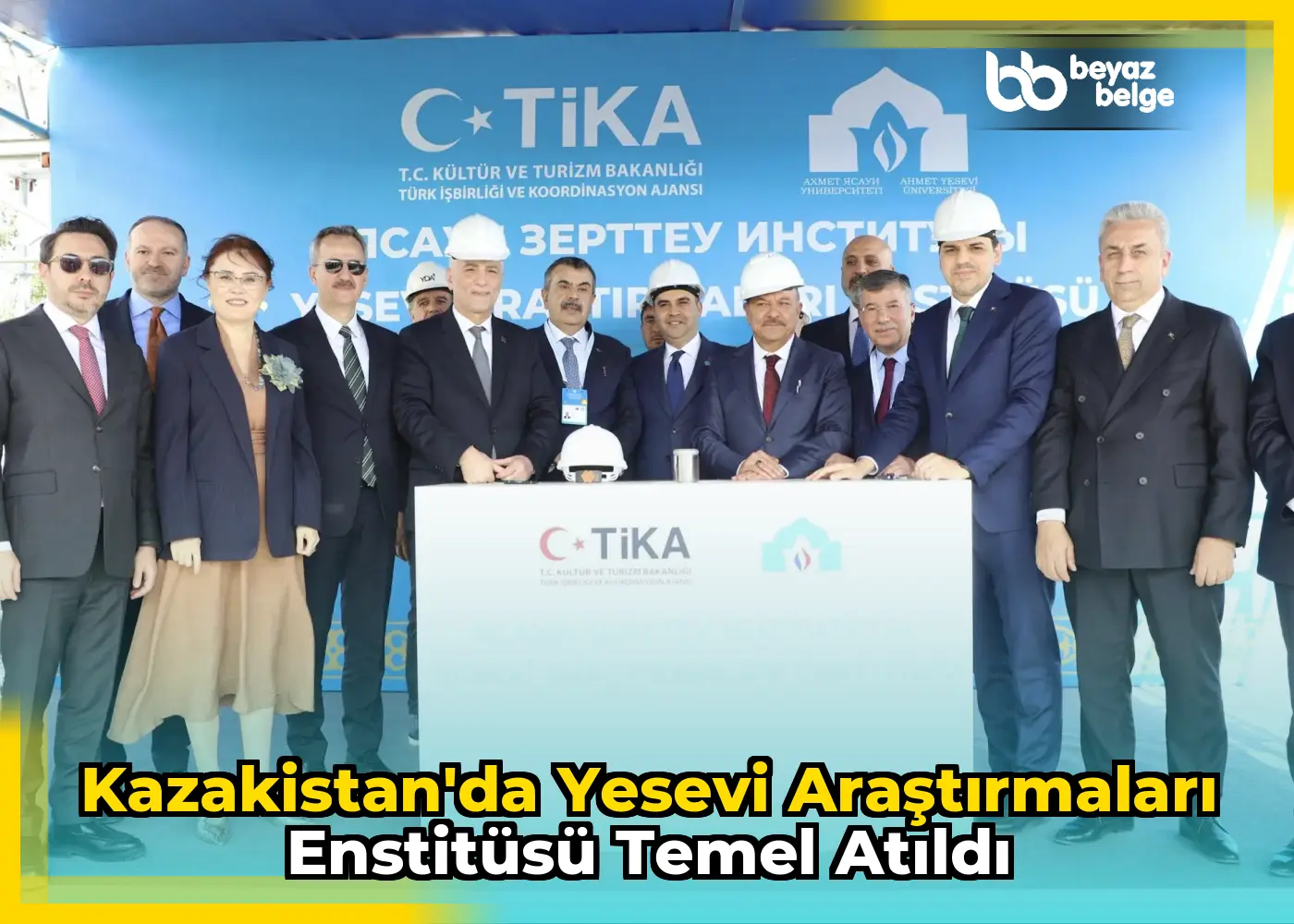 Kazakistan'da Yesevi Araştırmaları Enstitüsü Temel Atıldı