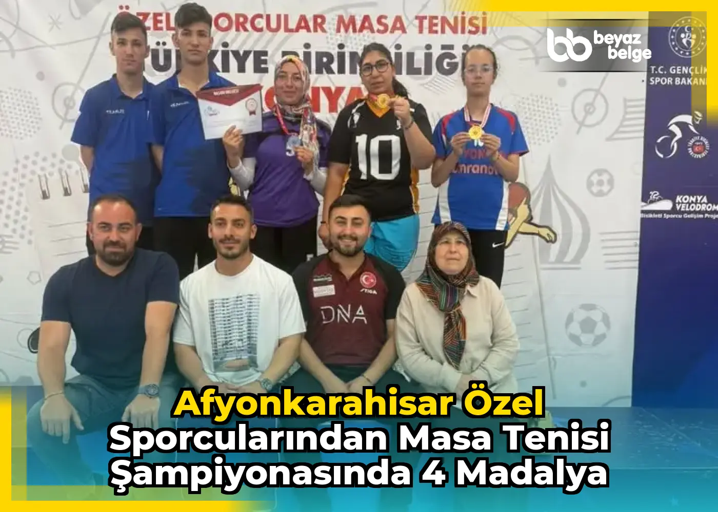 Afyonkarahisar Özel Sporcularından Masa Tenisi Şampiyonasında 4 Madalya