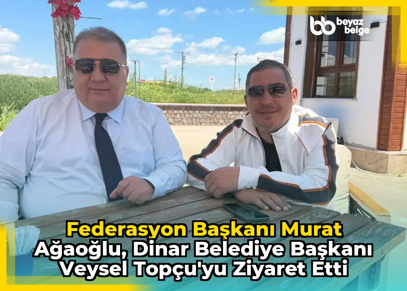Federasyon Başkanı Murat Ağaoğlu, Dinar Belediye Başkanı Veysel Topçu'yu Ziyaret Etti