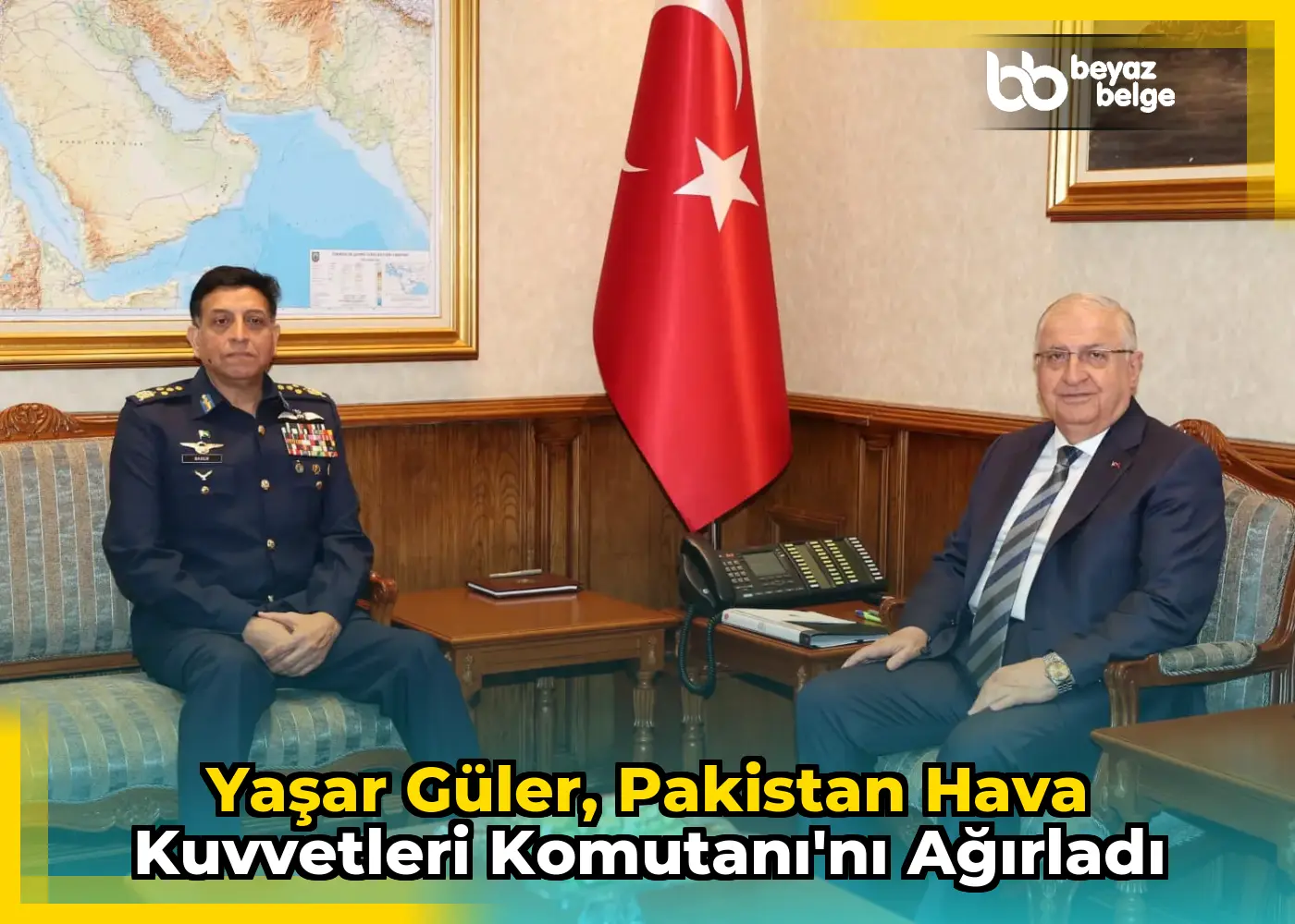 Yaşar Güler, Pakistan Hava Kuvvetleri Komutanı'nı ağırladı