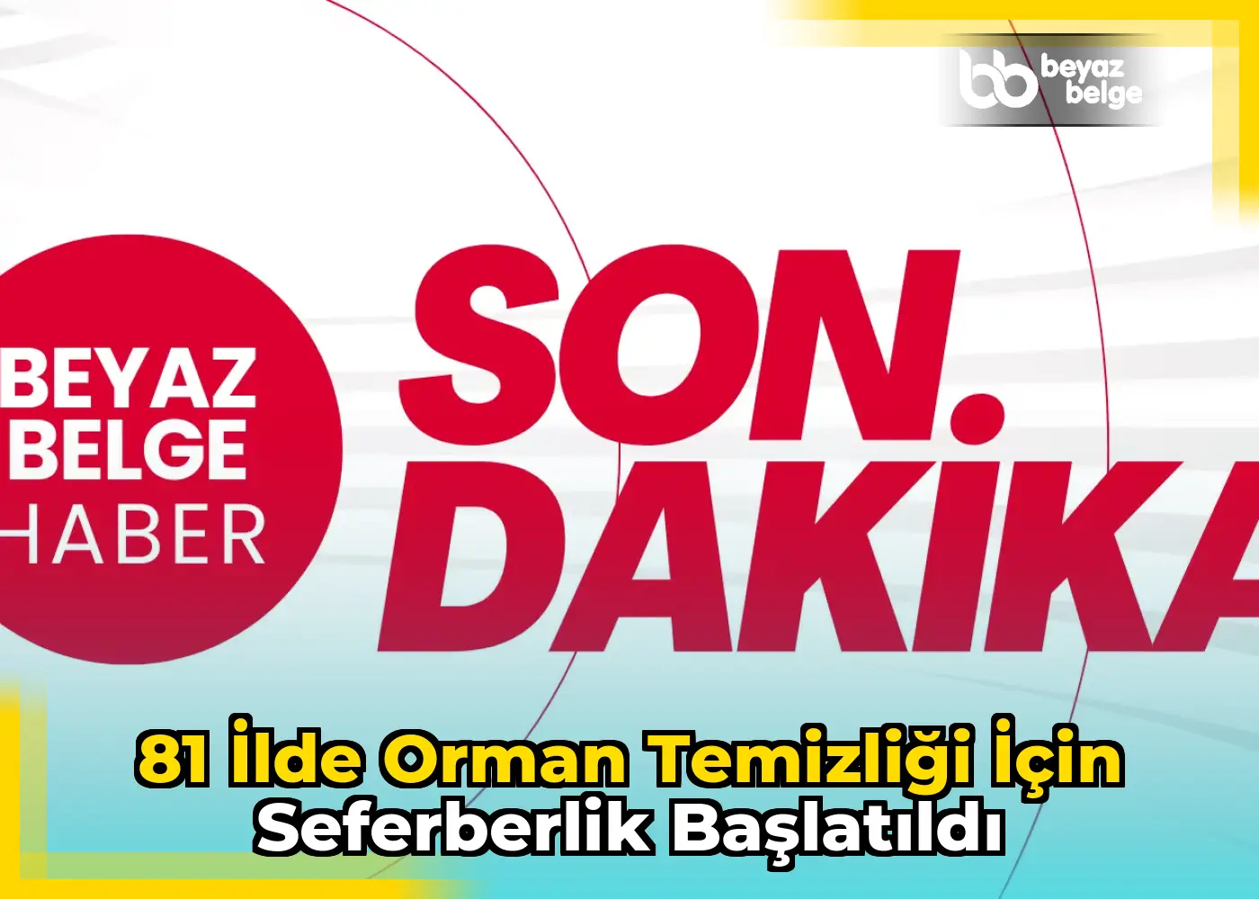 81 ilde orman temizliği için seferberlik başlatıldı