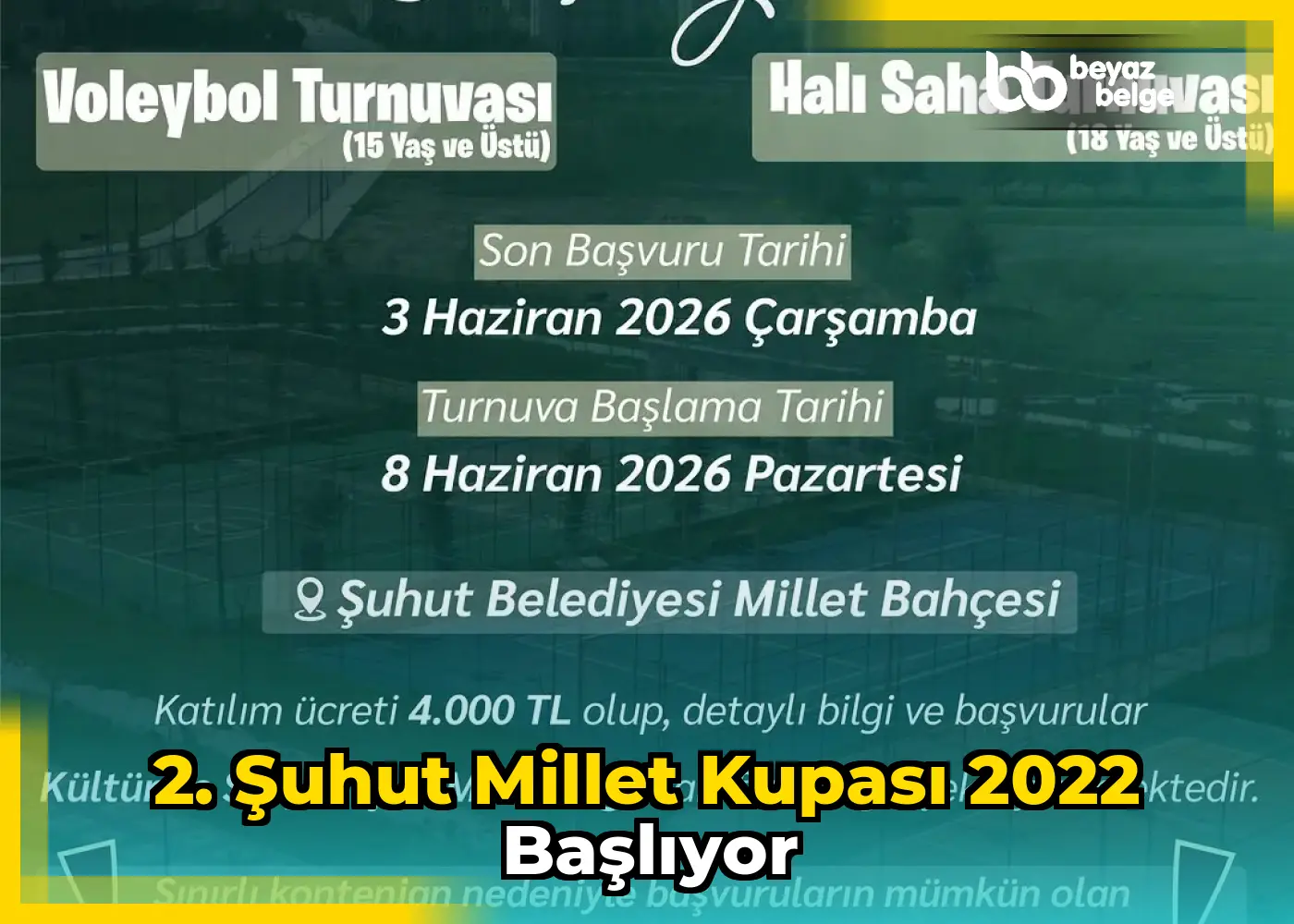2. Şuhut Millet Kupası 2022 Başlıyor