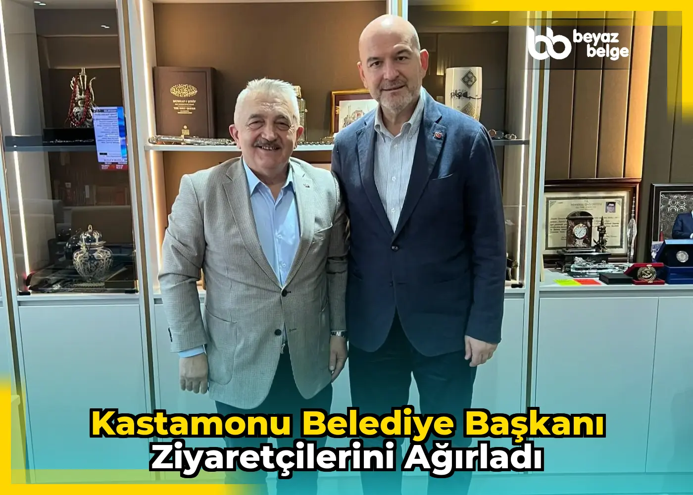 Kastamonu Belediye Başkanı ziyaretçilerini ağırladı