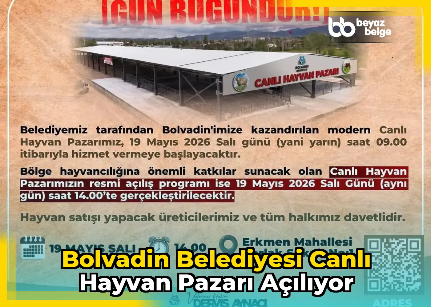 Bolvadin Belediyesi Canlı Hayvan Pazarı Açılıyor