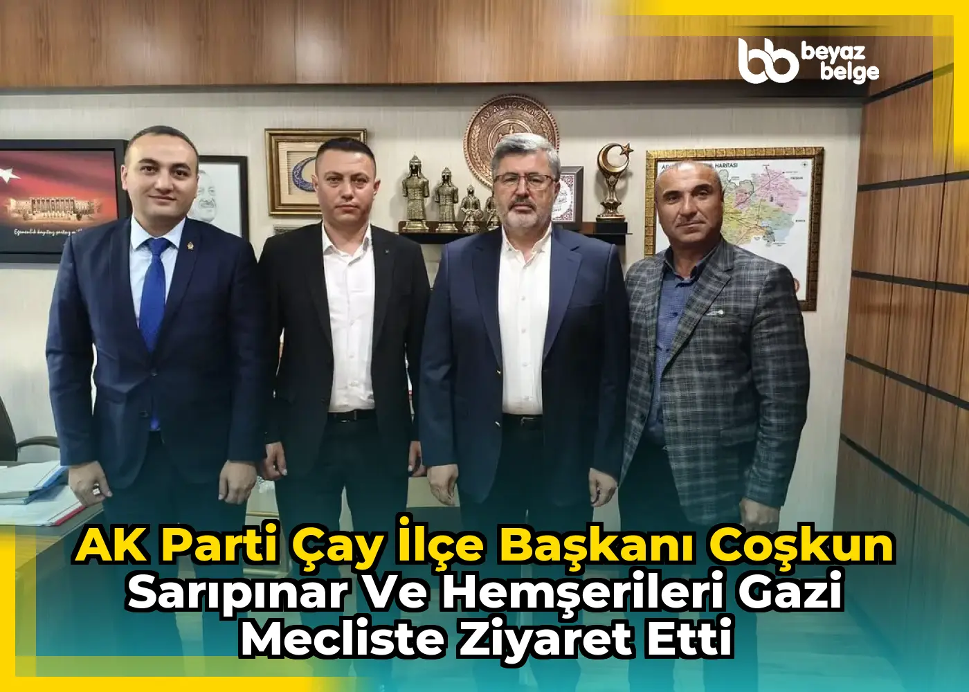 AK Parti Çay İlçe Başkanı Coşkun Sarıpınar ve Hemşerileri Gazi Mecliste Ziyaret Etti