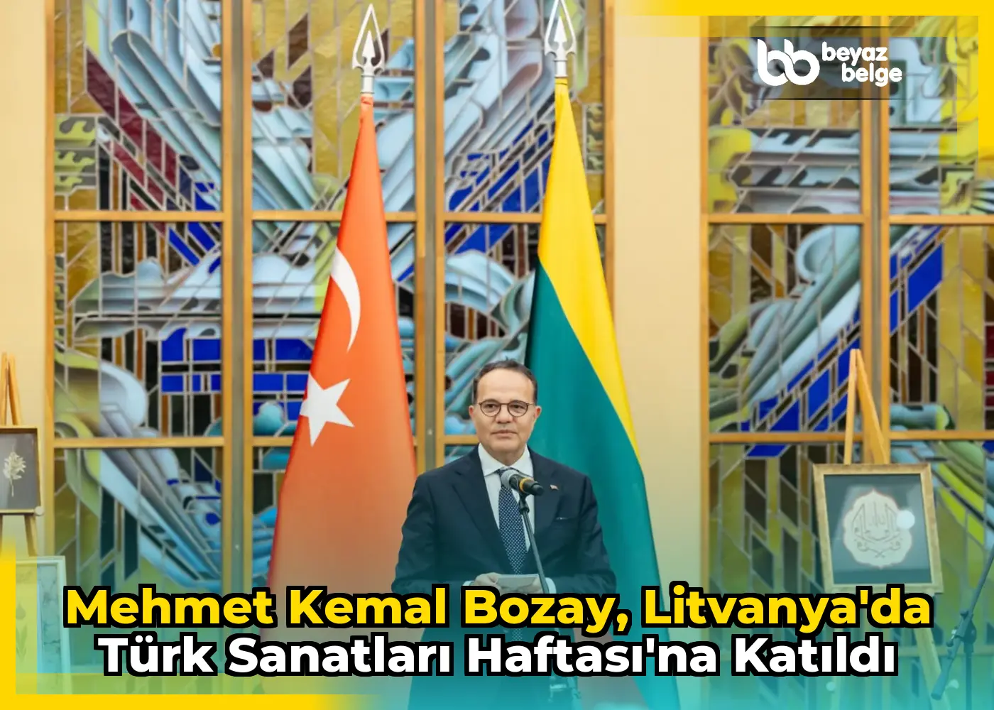 Mehmet Kemal Bozay, Litvanya'da Türk Sanatları Haftası'na katıldı