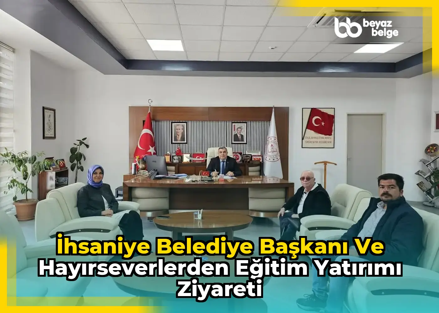 İhsaniye Belediye Başkanı ve Hayırseverlerden Eğitim Yatırımı Ziyareti