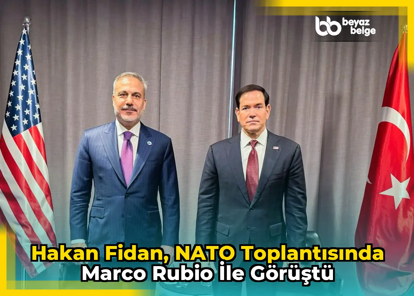 Hakan Fidan, NATO Toplantısında Marco Rubio ile Görüştü