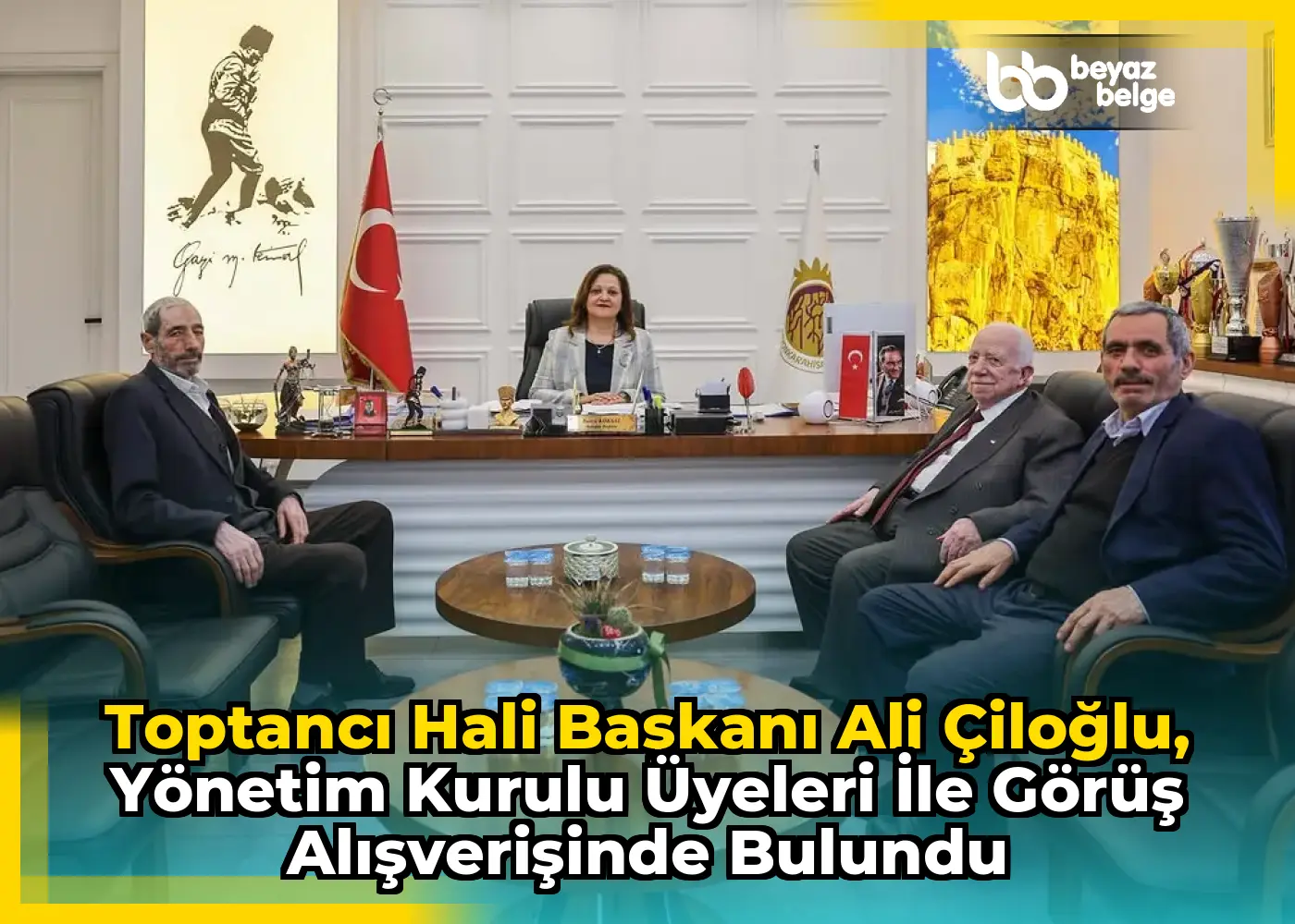 Toptancı Hali Başkanı Ali Çiloğlu, Yönetim Kurulu Üyeleri İle Görüş Alışverişinde Bulundu