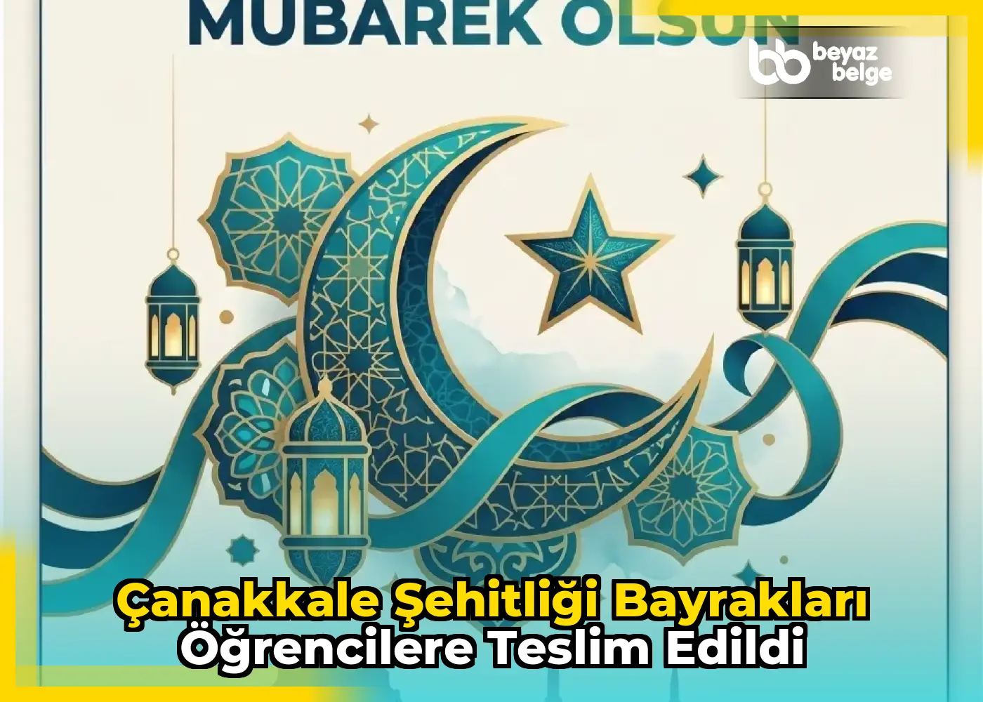 Çanakkale Şehitliği Bayrakları Öğrencilere Teslim Edildi