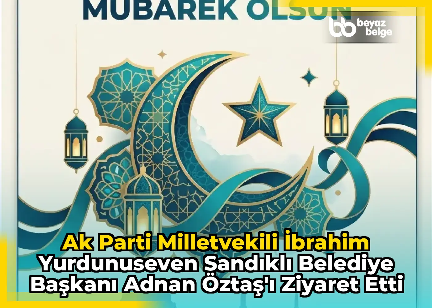 Ak Parti Milletvekili İbrahim Yurdunuseven Sandıklı Belediye Başkanı Adnan Öztaş'ı Ziyaret Etti