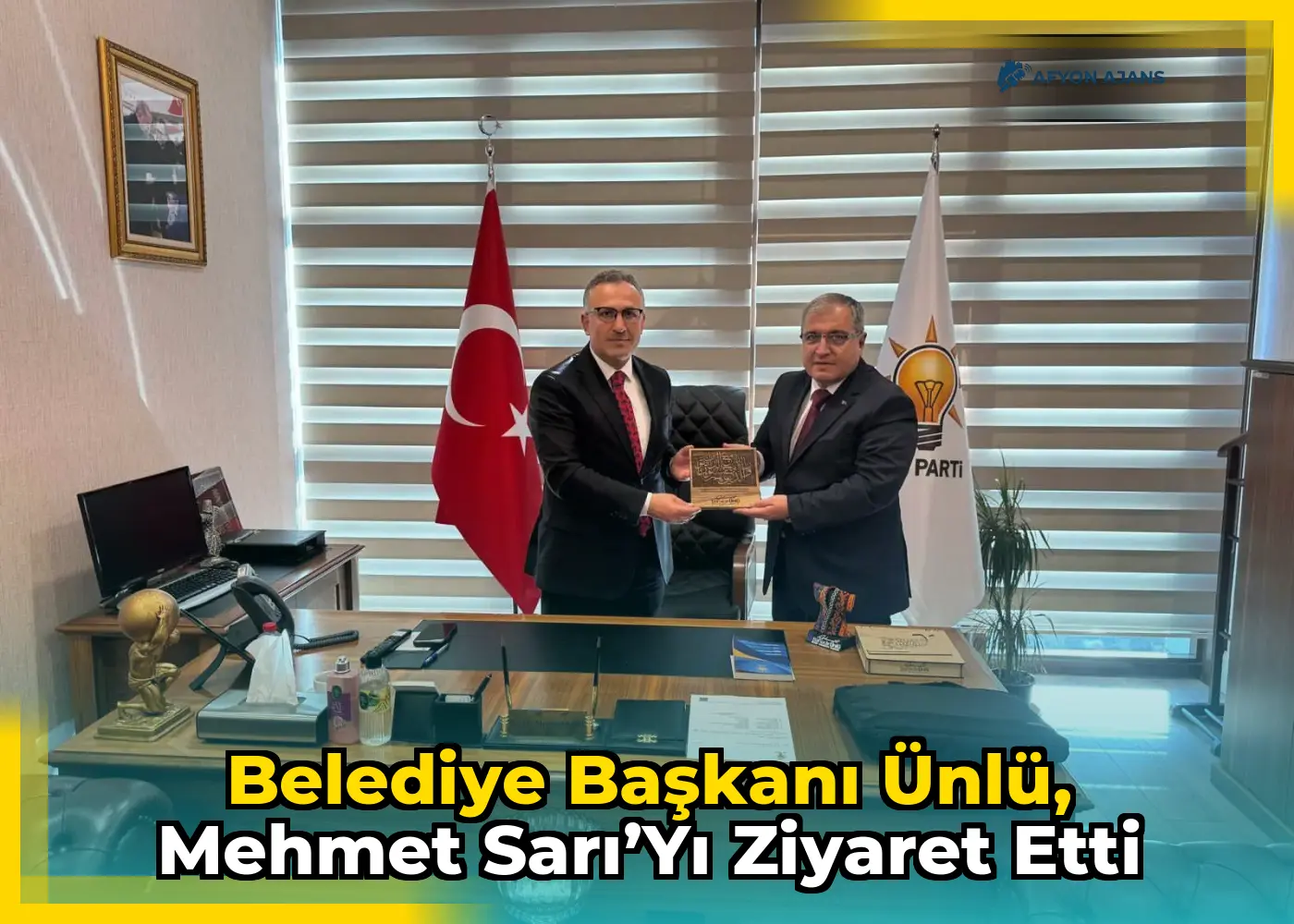 Belediye Başkanı Ünlü, Mehmet Sarı’yı Ziyaret Etti