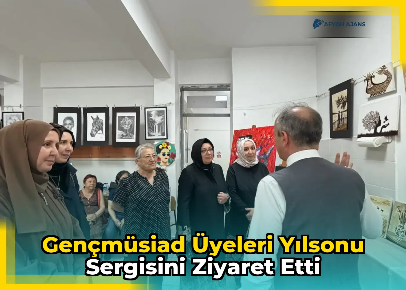 GençMüsiad Üyeleri Yılsonu Sergisini Ziyaret Etti