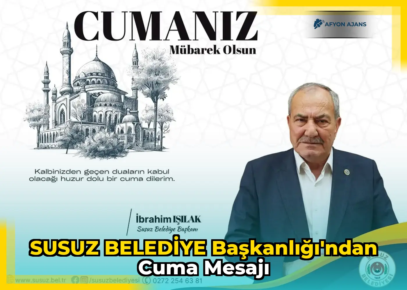 SUSUZ BELEDİYE BAŞKANLIĞI'ndan Cuma Mesajı