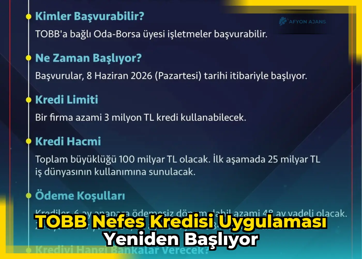 TOBB Nefes Kredisi Uygulaması Yeniden Başlıyor