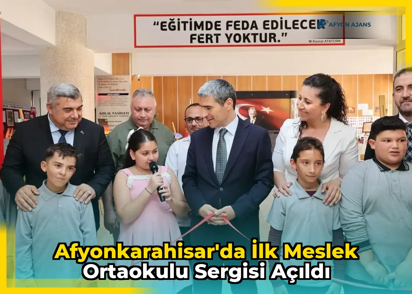Afyonkarahisar'da İlk Meslek Ortaokulu Sergisi Açıldı