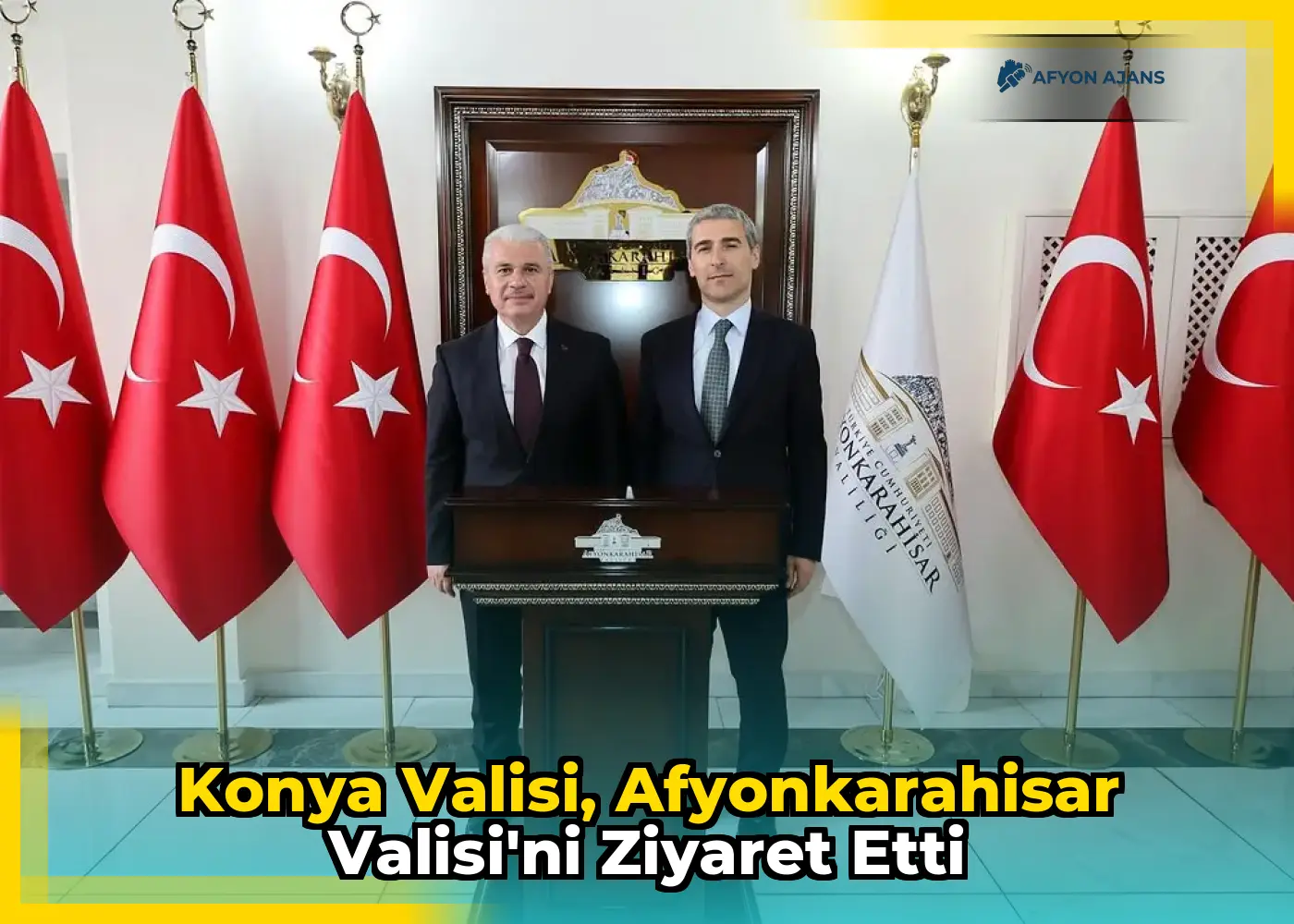 Konya Valisi, Afyonkarahisar Valisi'ni ziyaret etti