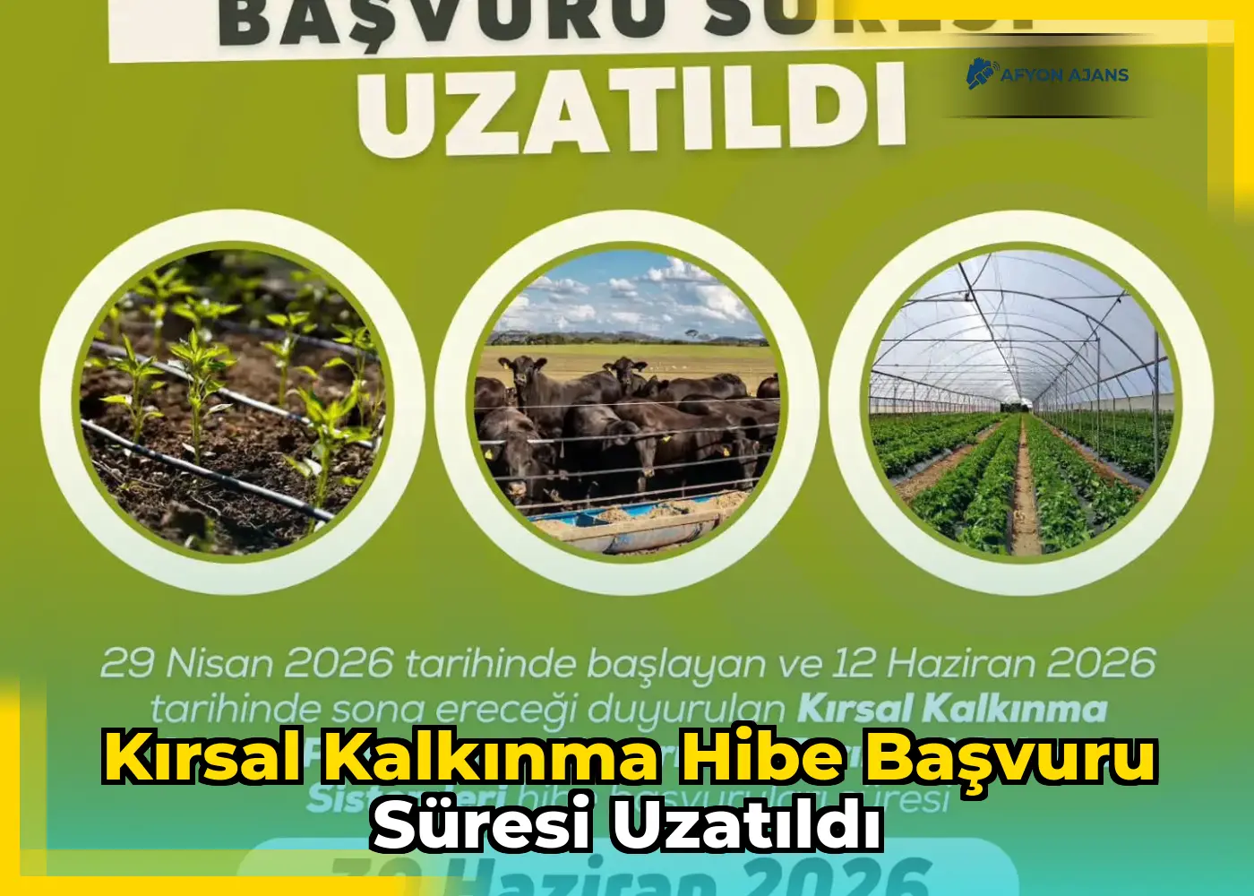 Kırsal Kalkınma Hibe Başvuru Süresi Uzatıldı